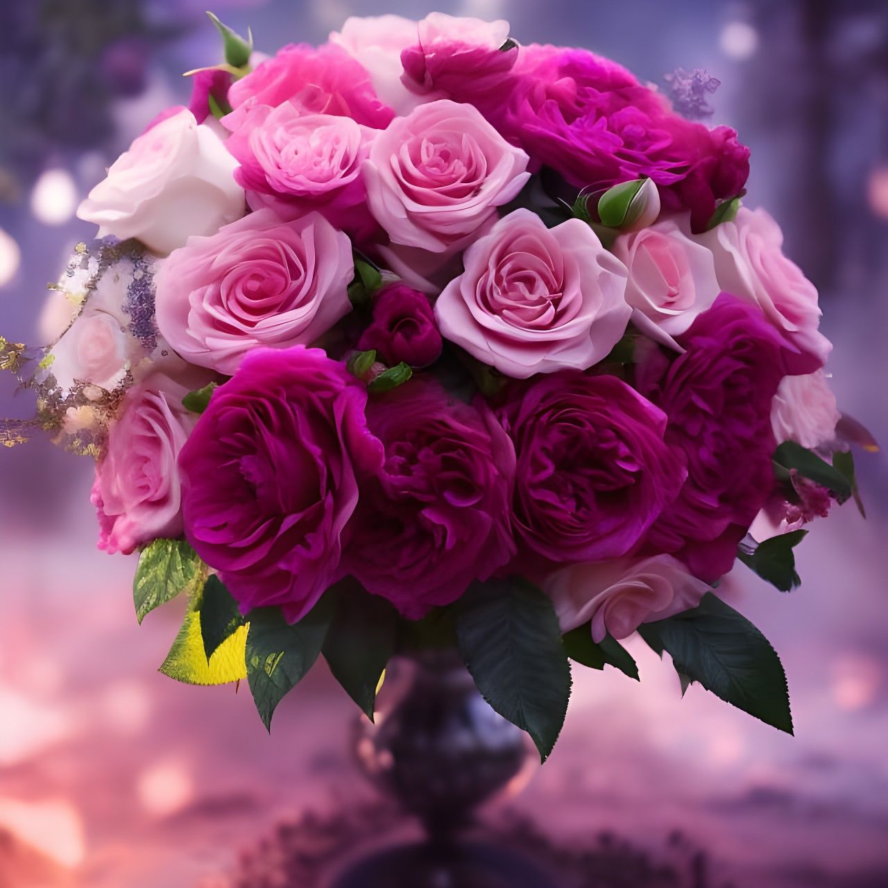Beautiful Rose Illustration in Watercolor Storybook Style