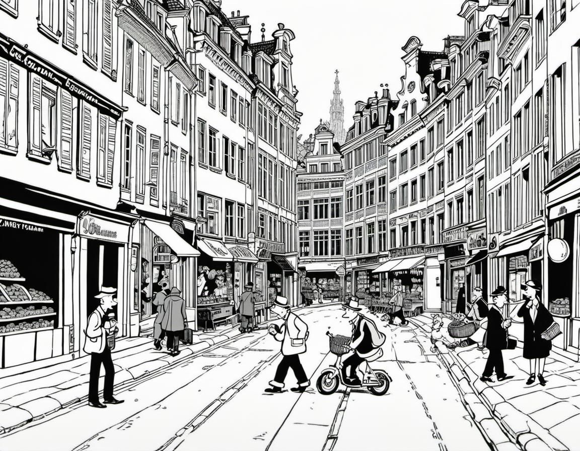 In the streets of Brussels
