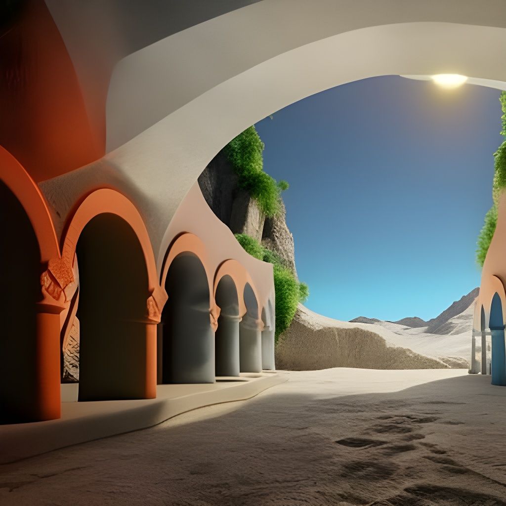 Clay Arches - AI Generated Artwork - NightCafe Creator