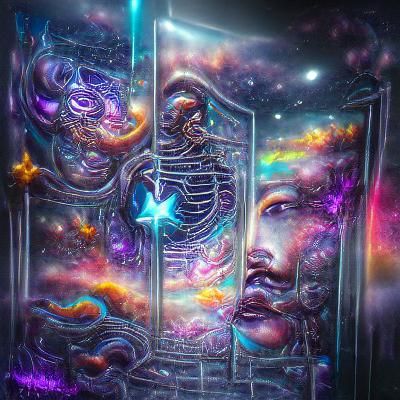 Gates of eternity 8k resolution holographic astral cosmic il...