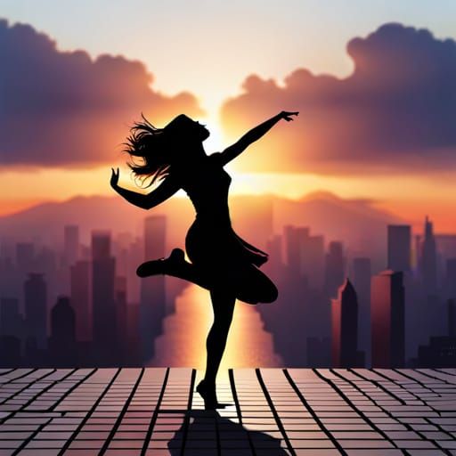 Guiying Dancing With Her Shadow