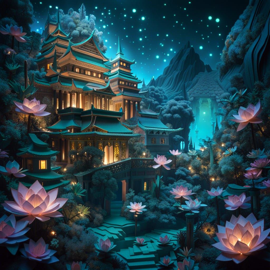 Lotus Kingdom Wonders World Origami 