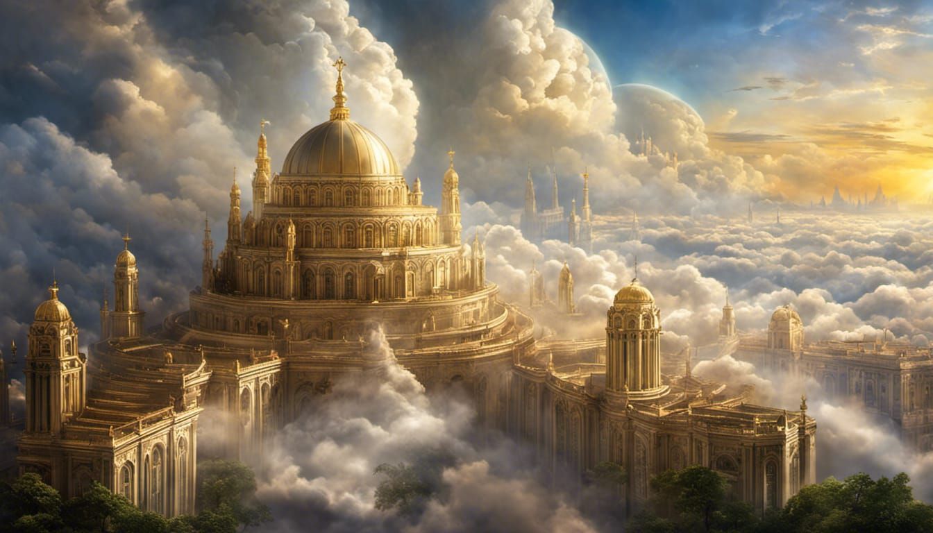 The Ascension of The City of Enoch into the clouds of Heaven.- 1811 ...