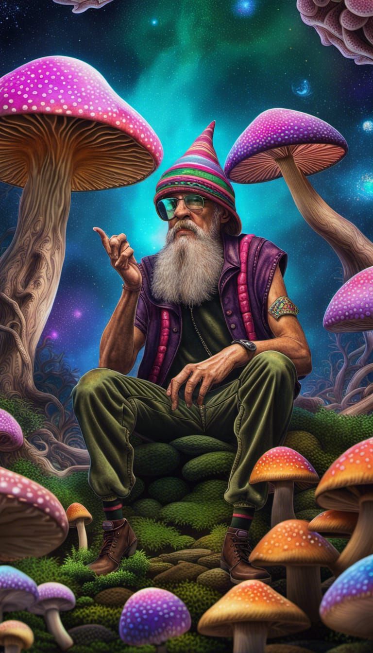 Terrance McKenna King of the Hyperspace Elves. Mushrooms. Psychedelic ...