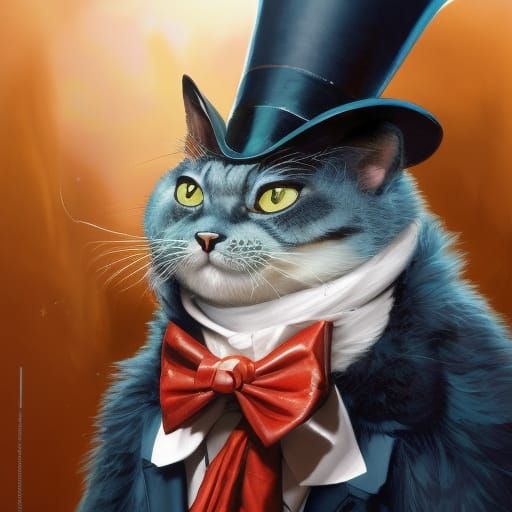 Fat Cat...  by @Virginia Allain