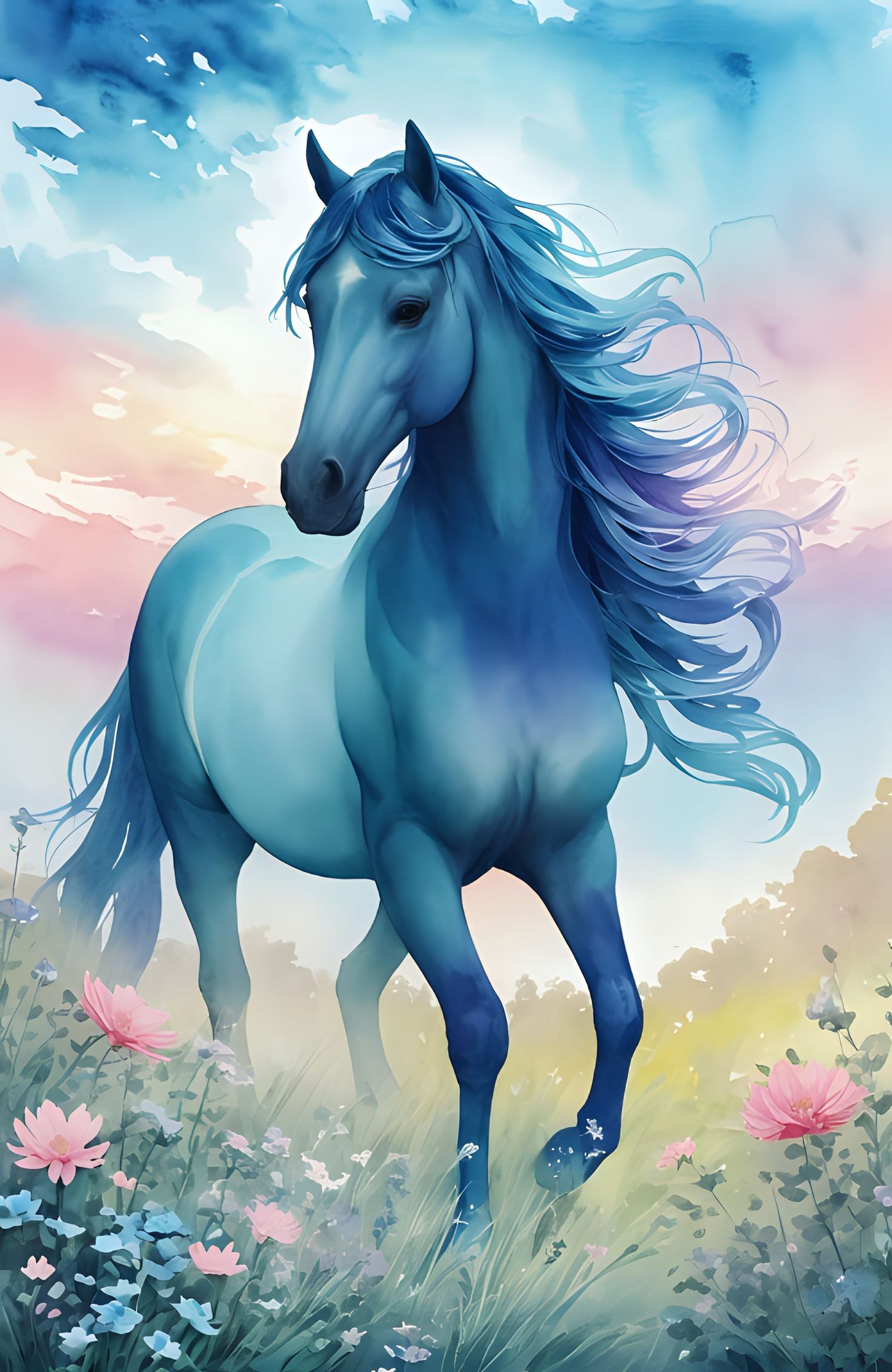 Blue horse I