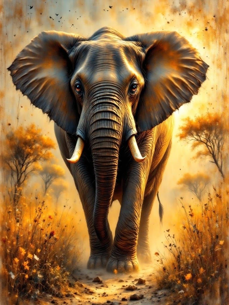 ANIMALS "The African Elephant"  by @Charger Girl