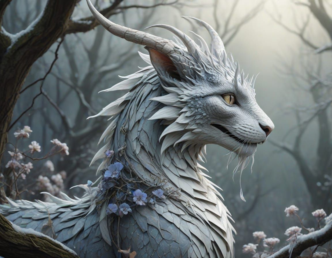 dragon-cat  by @Sasha