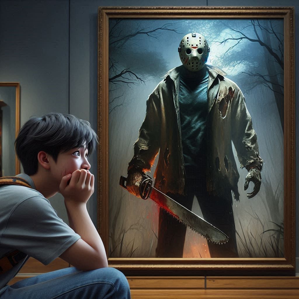 Painting of Jason Voorhees