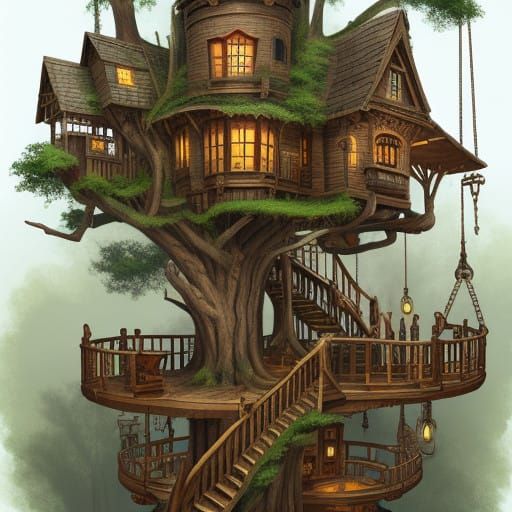 tree house  by @Zen Animal Services