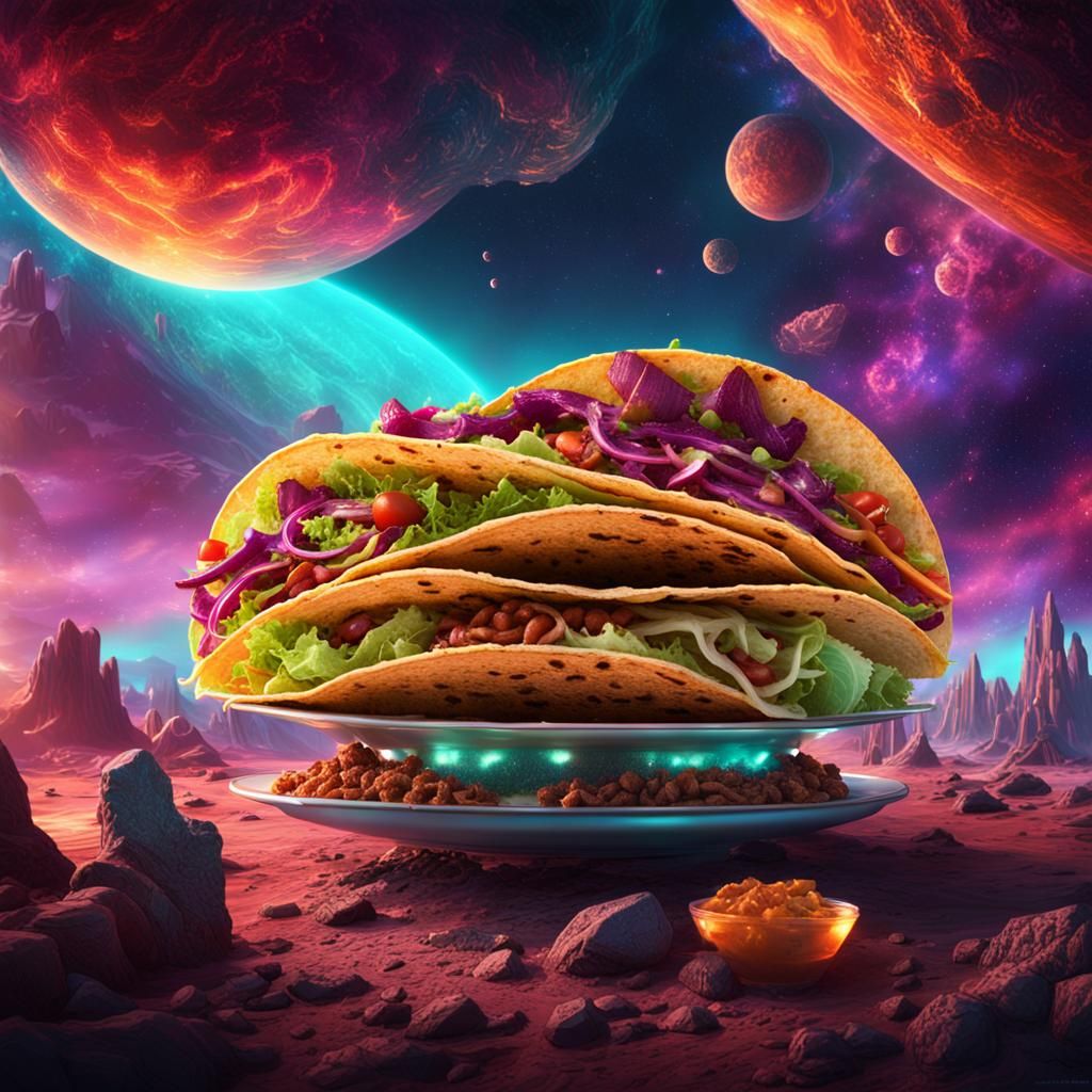 SciFi Space Tacos - AI Generated Artwork - NightCafe Creator