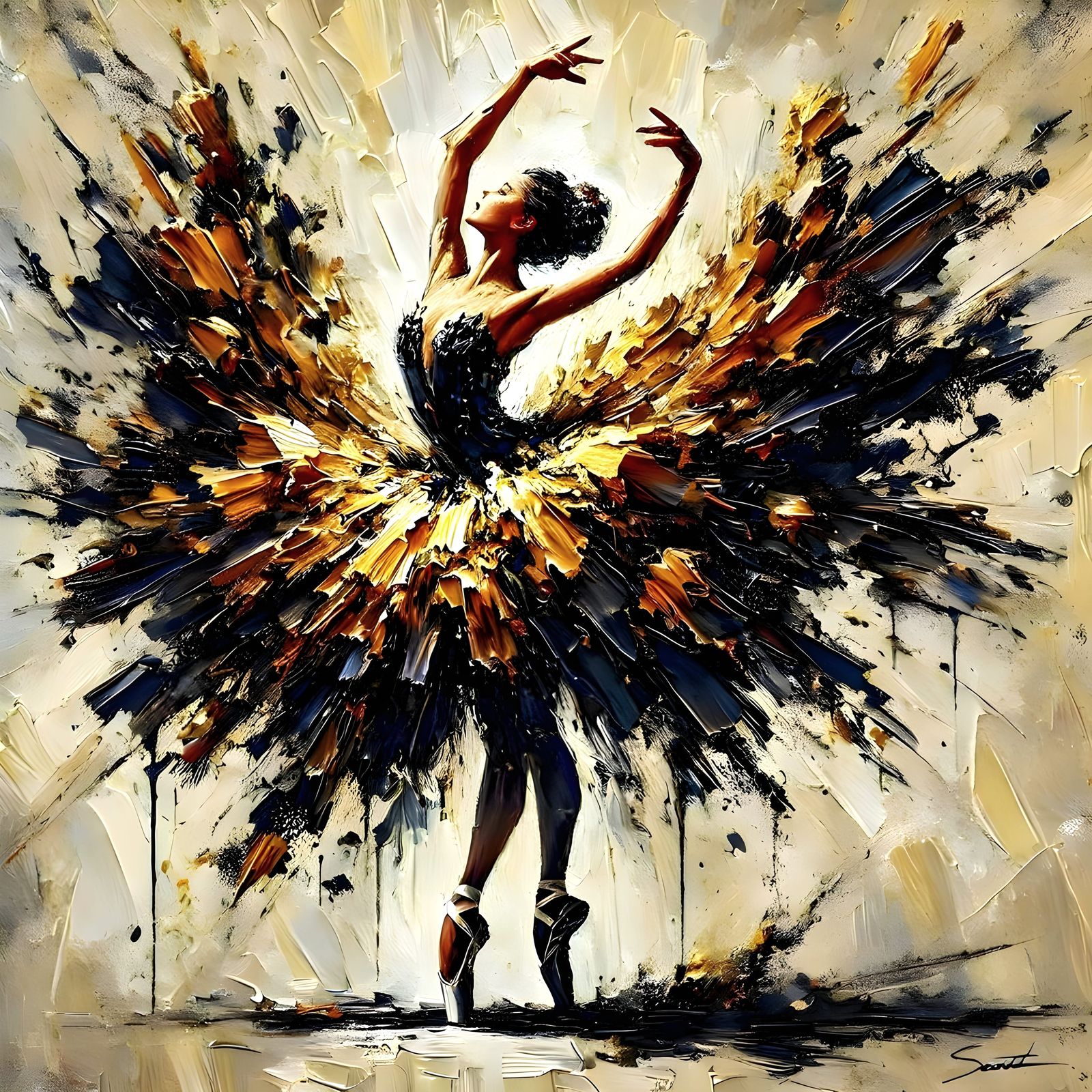 expressive brushstrokes