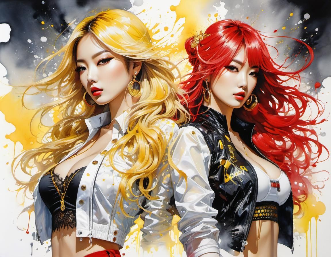 BLONDE & REDHEAD  (REDUX)  by @Asian Badass 