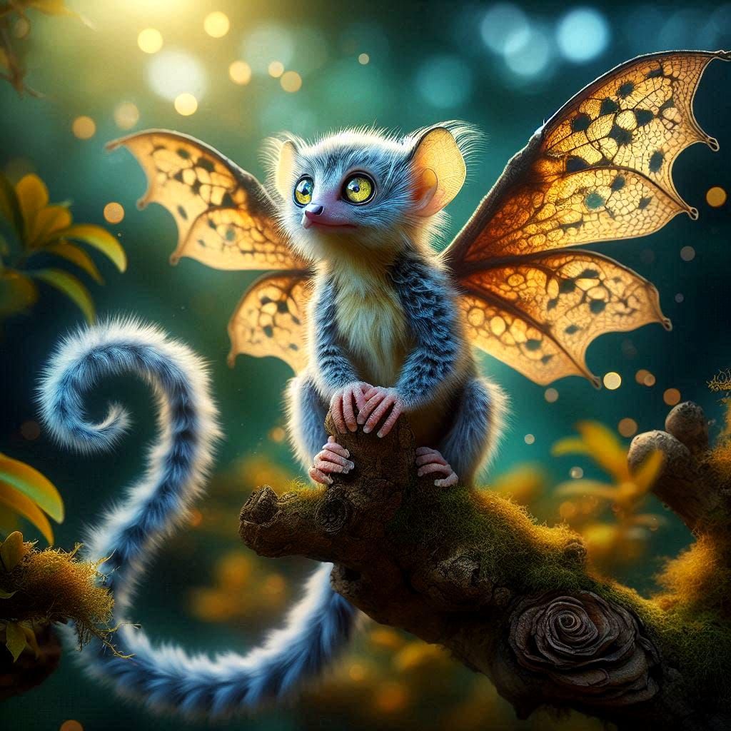 mythical goldeye lemur