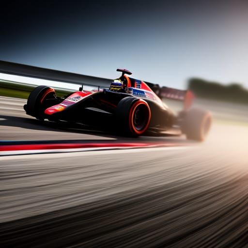 Formula 1 car race, Professional photography, bokeh, natural...