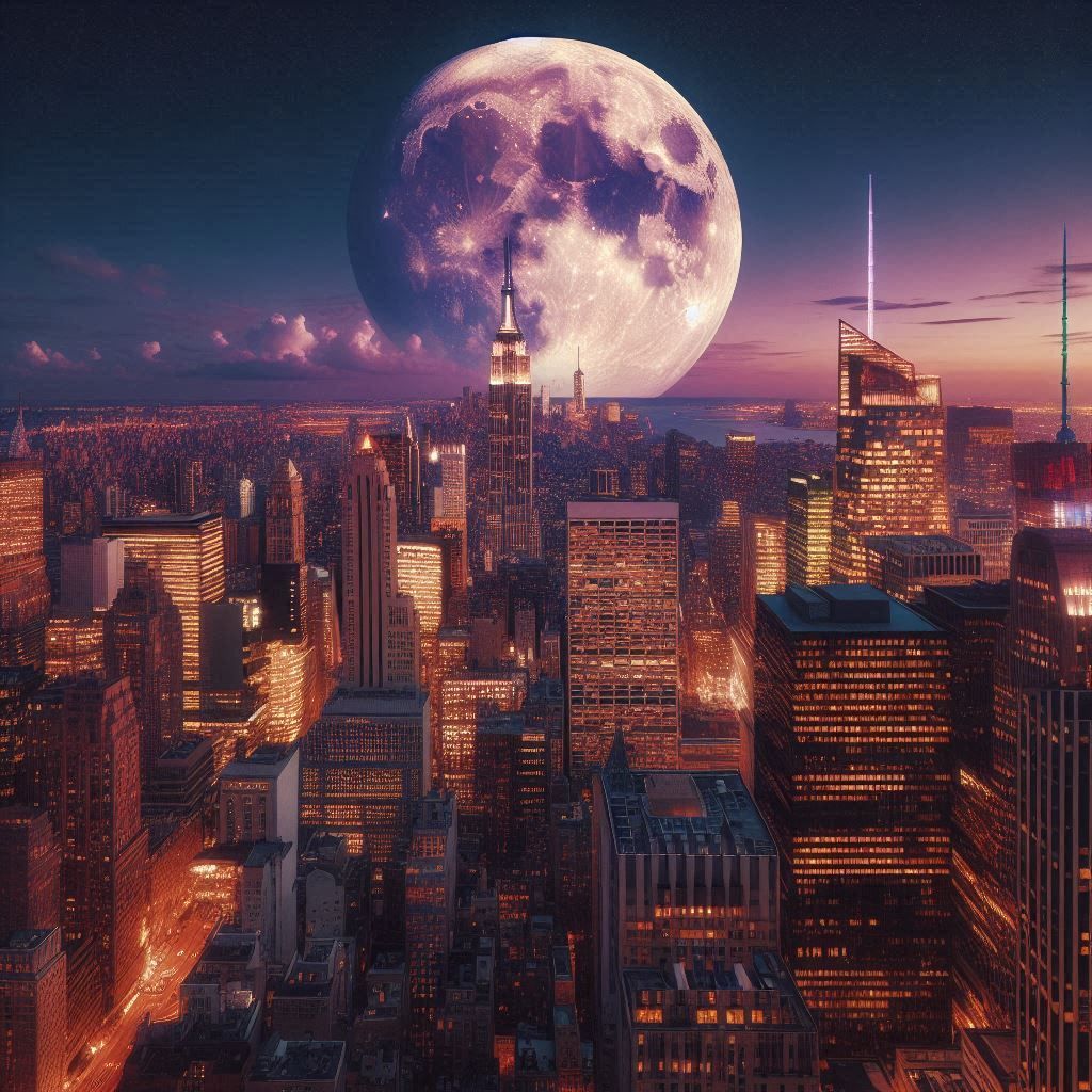 There's a moon out tonight.