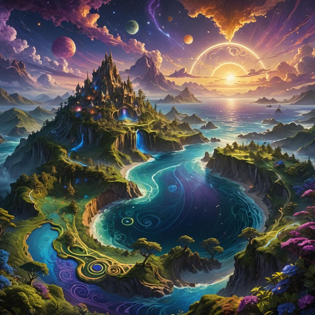 Mystical Earth  by @Poly