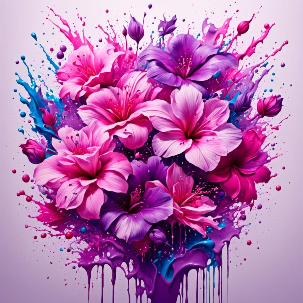  <lora:Dropsplash:1.0>splashed, liquid water, flowers, Hyperdetailed <lora:Colorfull splash:1.0>