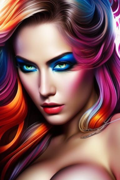 Woman (graffiti style)