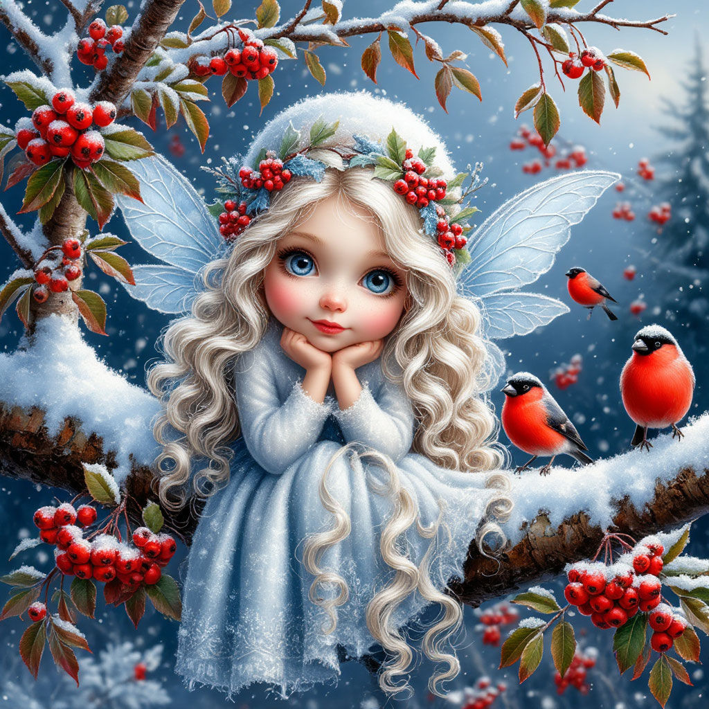 Little fairy's winter dreams