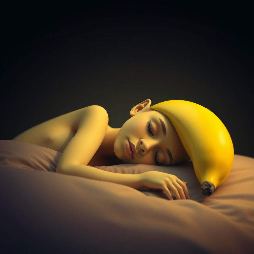 Dreamlike Banana Figure in Pop Art Style