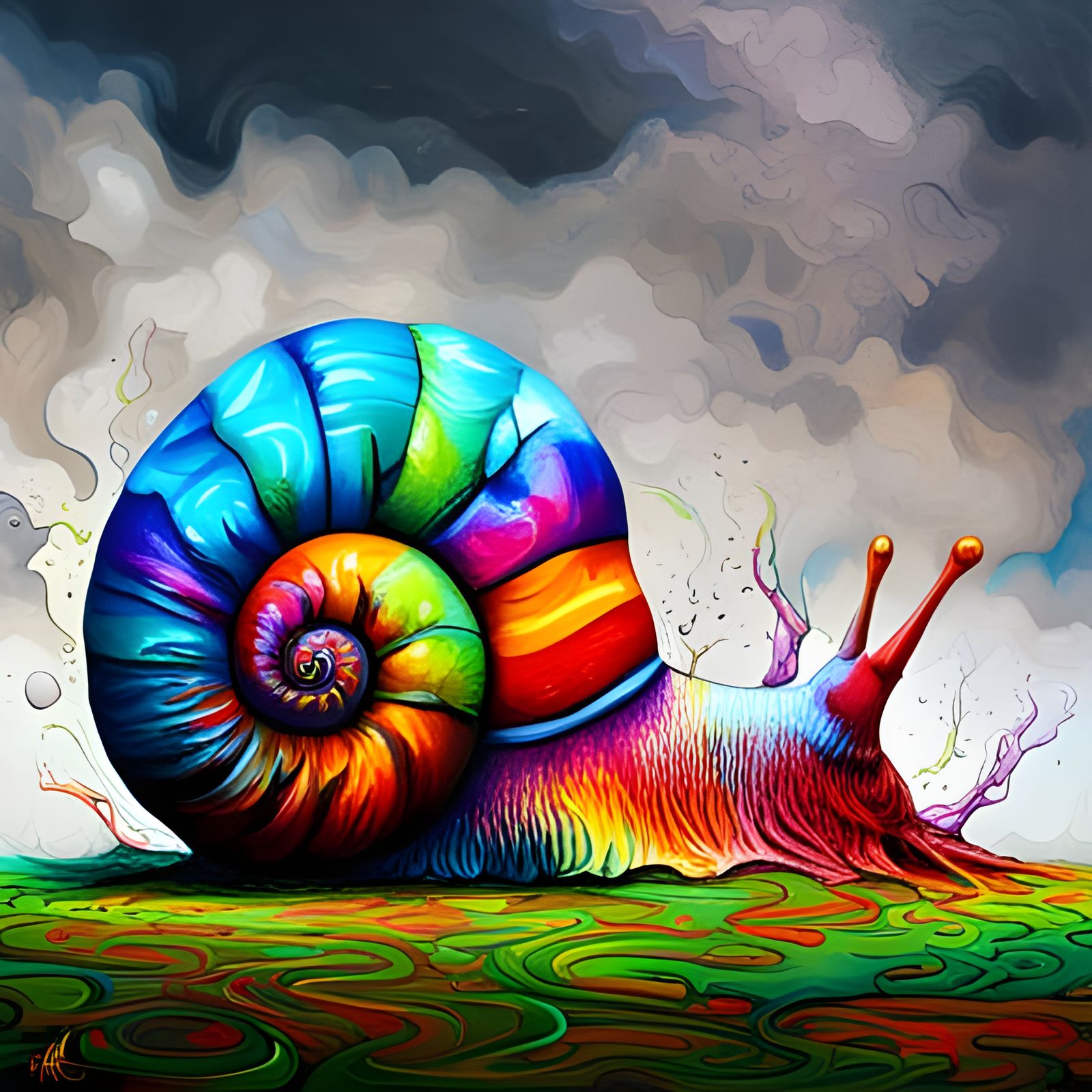 Psychedelic Snail