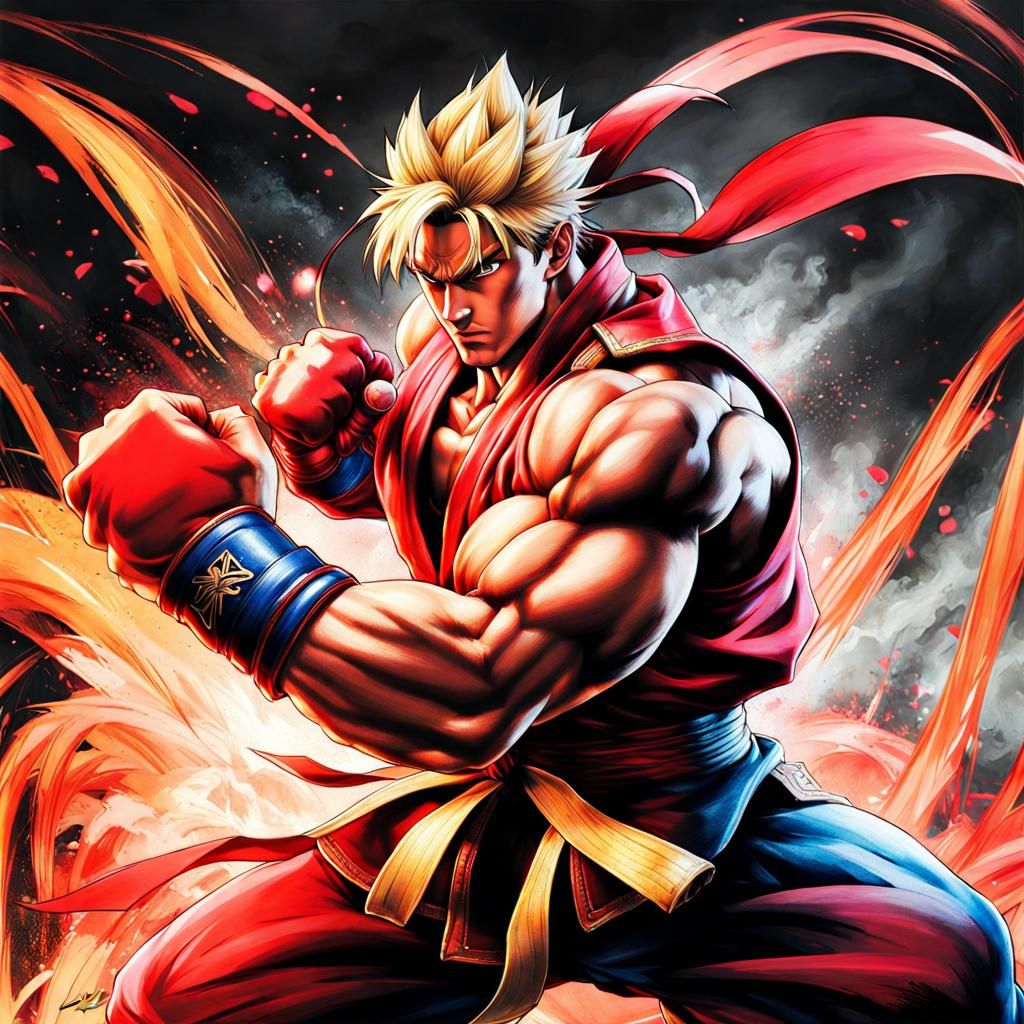 Ken from Street Fighter - AI Generated Artwork - NightCafe Creator