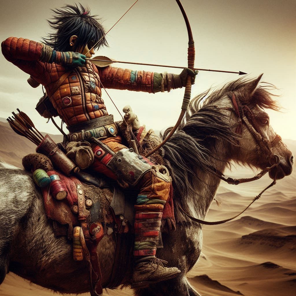 Mongolian Archeress  by @Dirk Danger