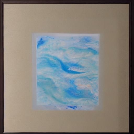 Abstract Water painting art form framed - AI Generated Artwork ...