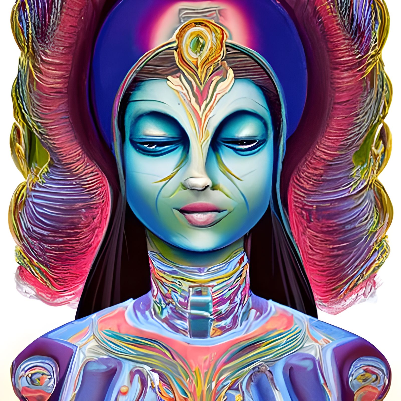 Guru meditations, a visionary artwork by Alex Grey and Jasmine Becket ...