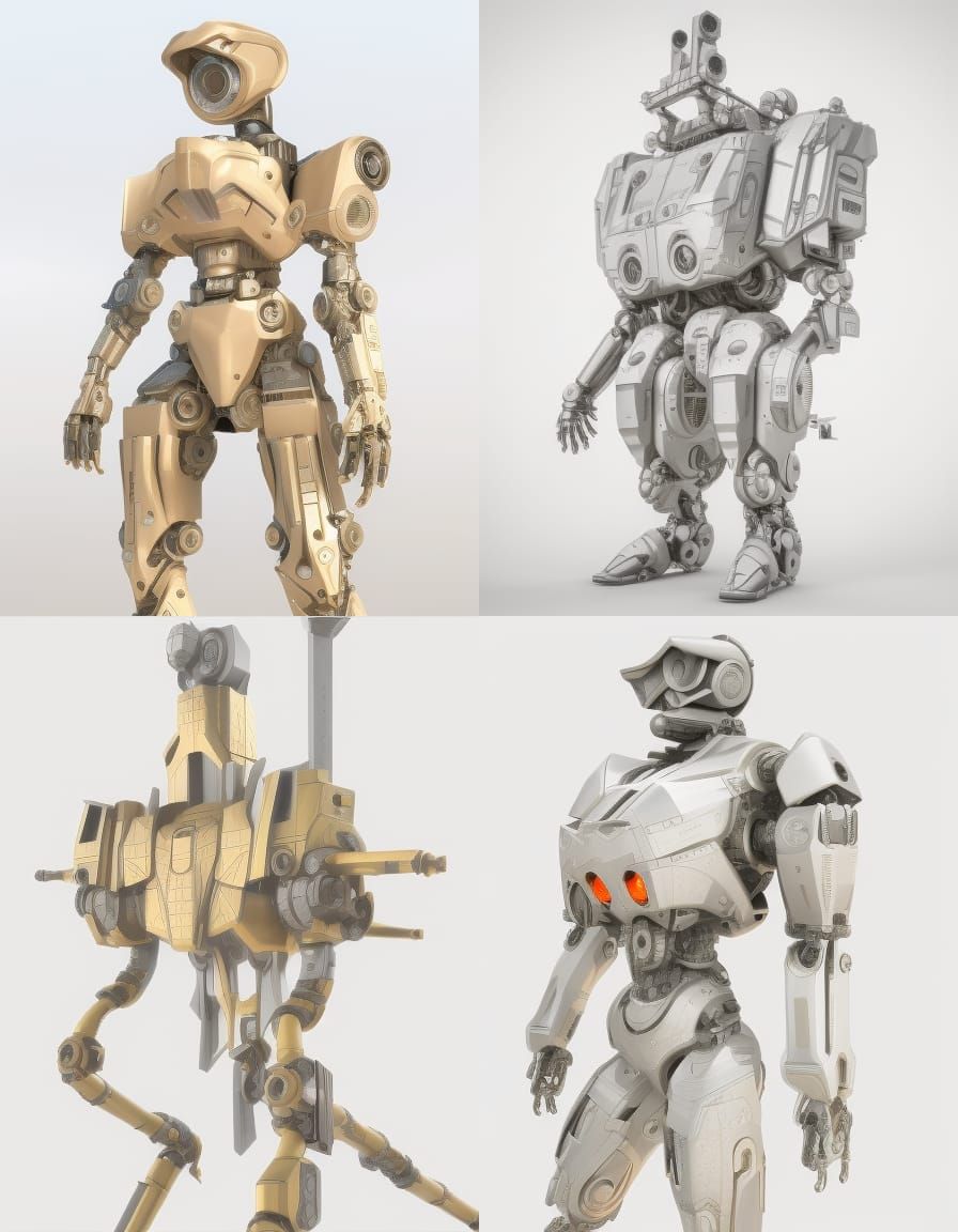 intricate mech details, ground level shot, 8K resolution, Ci...