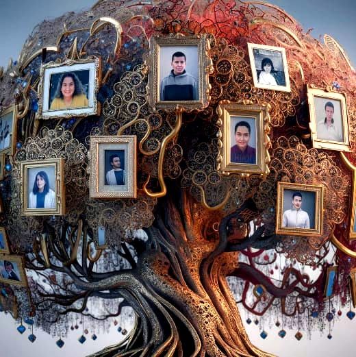 Family Gemstone Tree