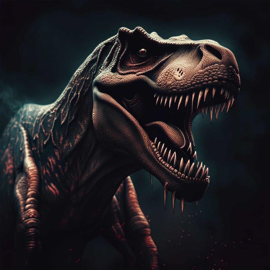 Horror T-rex - AI Generated Artwork - NightCafe Creator