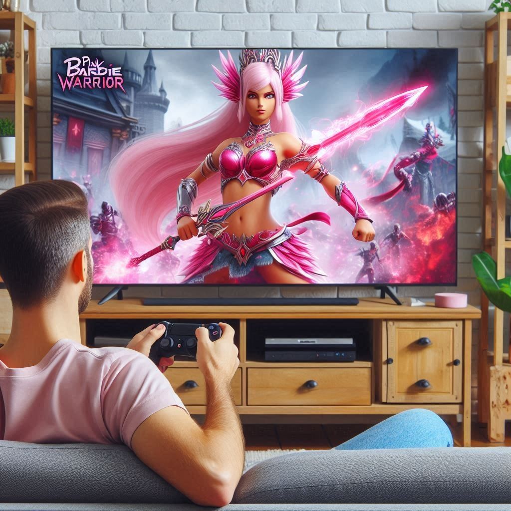 Playing Barbie Warrior