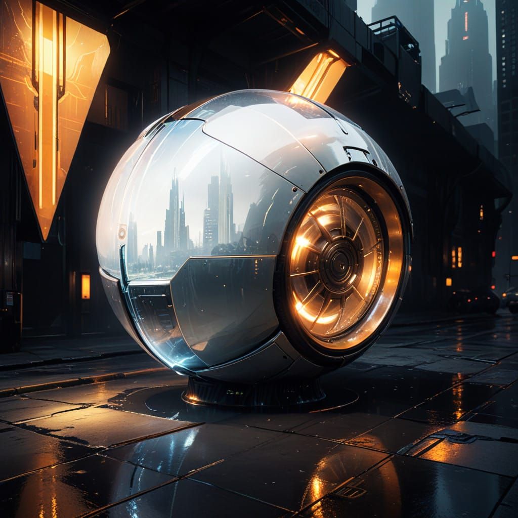 Sleek Futuristic Cityscape Unfolds Under Neon Glow