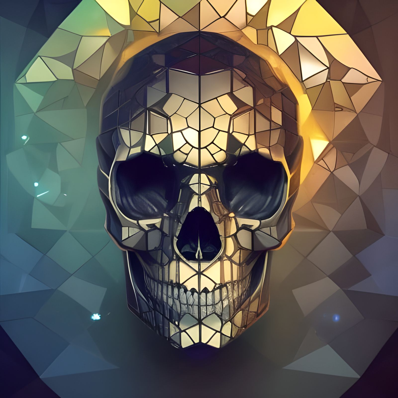 A gold plated skull  by @Ganjavinchi