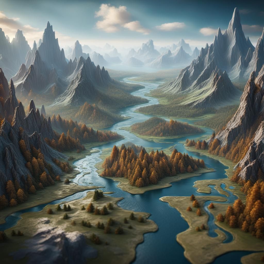 Map - AI Generated Artwork - NightCafe Creator