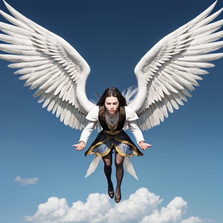 On the wings of prayer, hyper real, sharp focus, best quality 