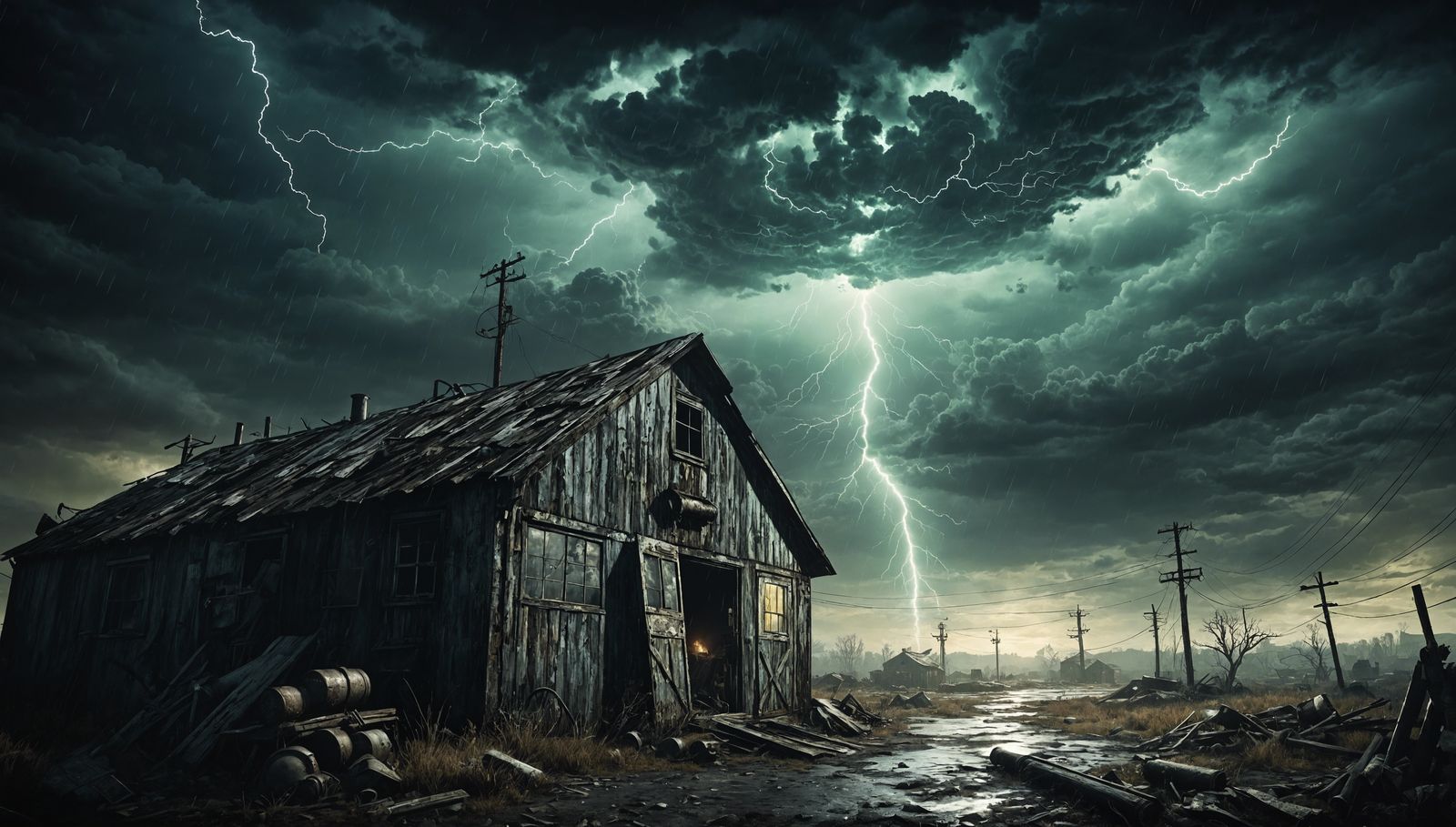 Postapocalyptic Landscapes - The Shed  by @Funverhau