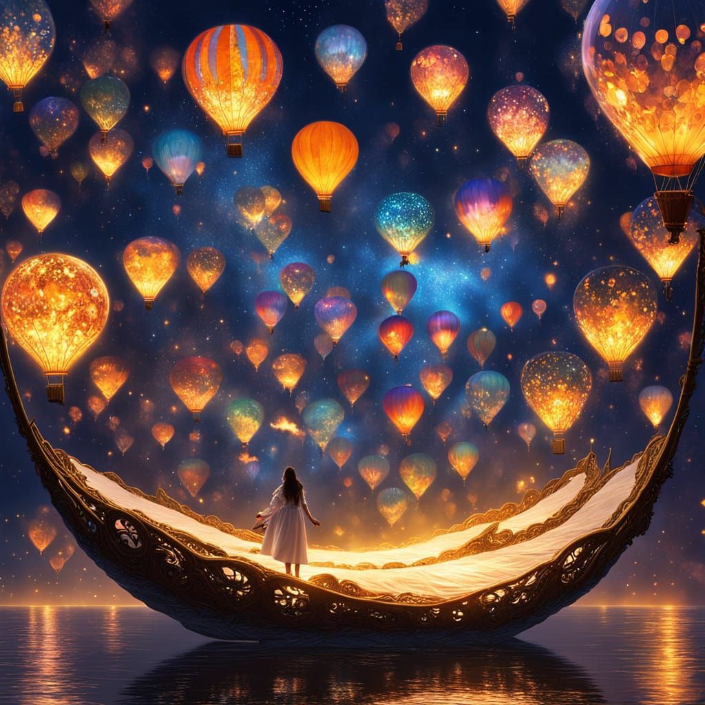 Hot-air Balloon  by @AlfredStephen