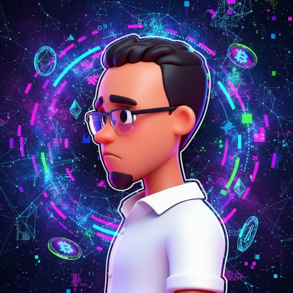 Create a 3D NFT cartoon character with bold outlines, vibrant colors, and a unique collectible style.”