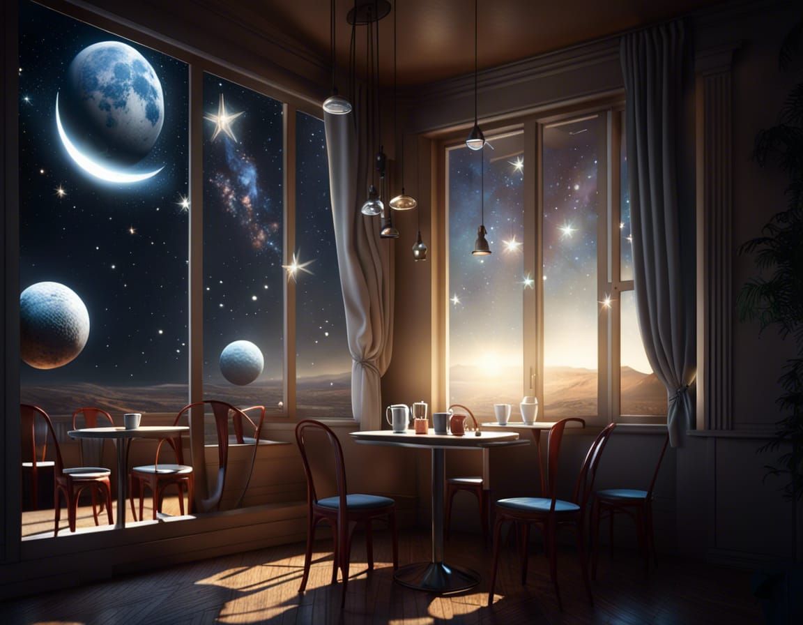 A Night Café in Space