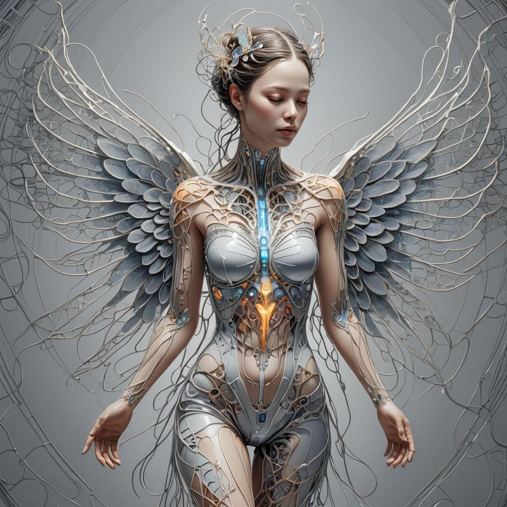 Female with wings  by @undefined