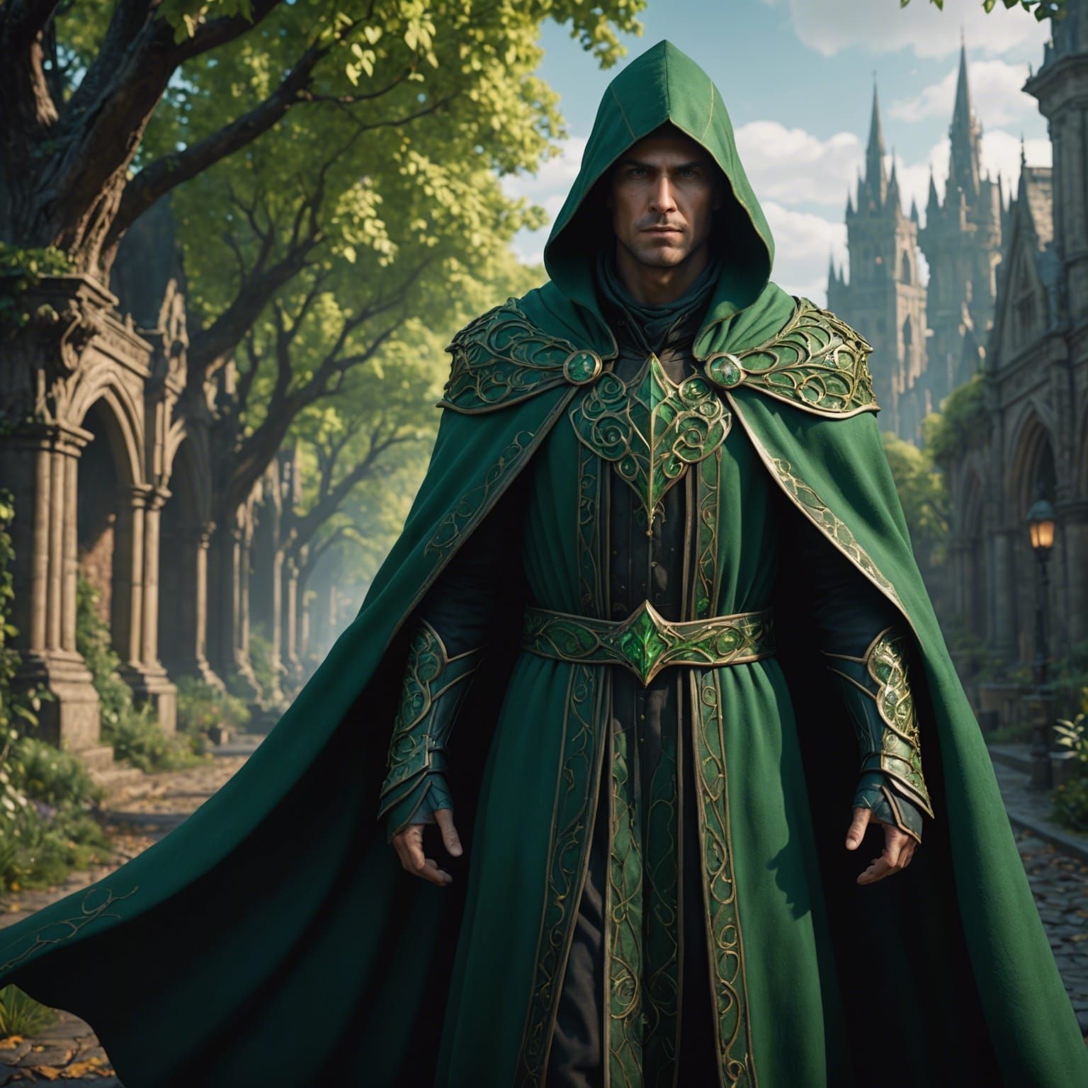 Hack green person cloak