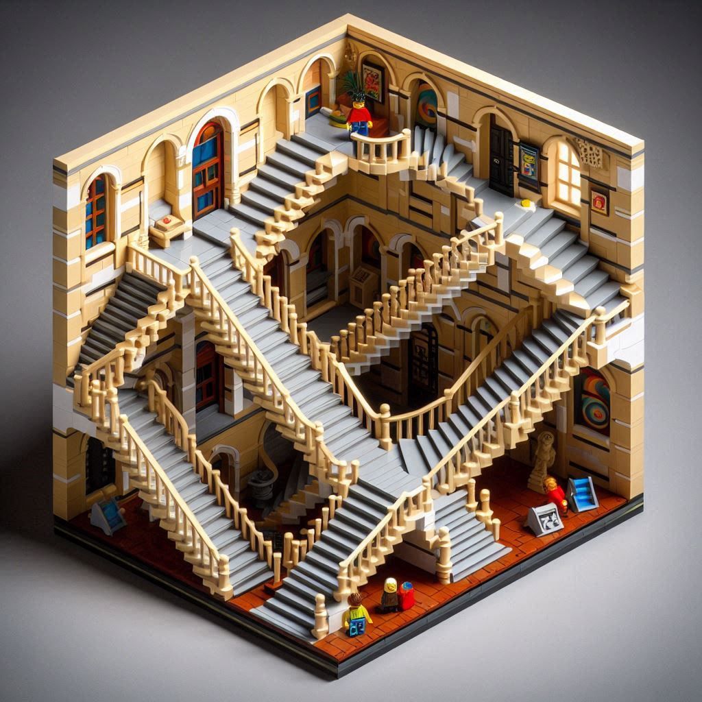 Lego Escher Stairs