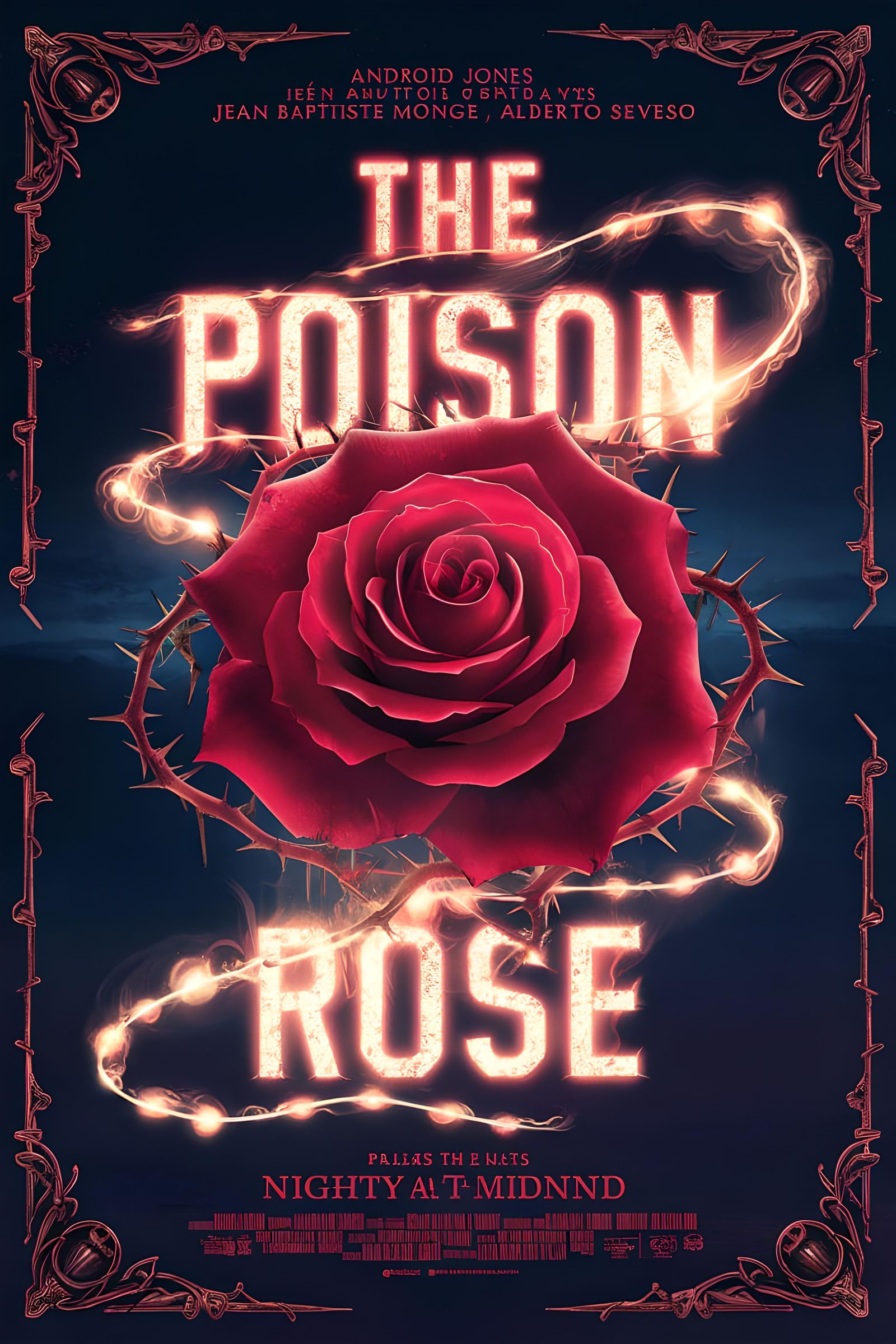 The Poison Rose movie poster AI Generated Artwork NightCafe Creator