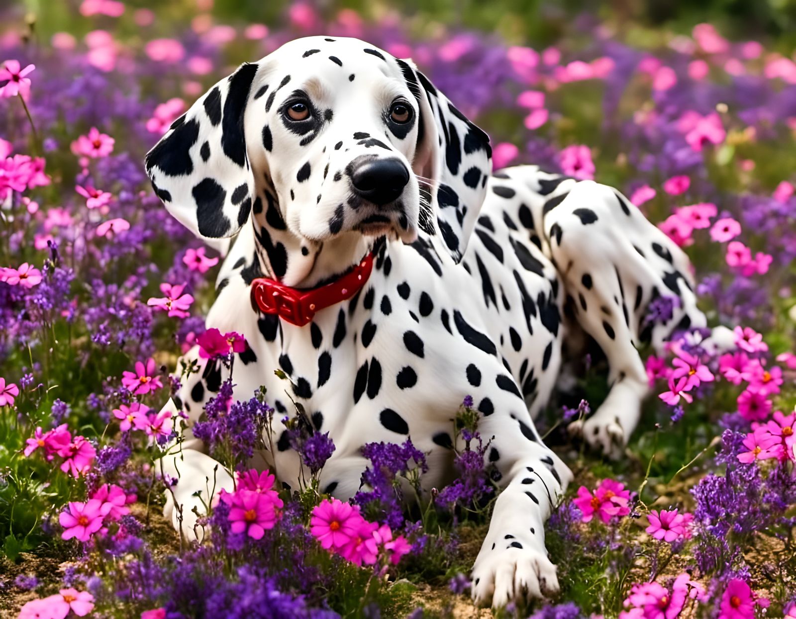 dalmatians <lora:JellyFlower:1.0>