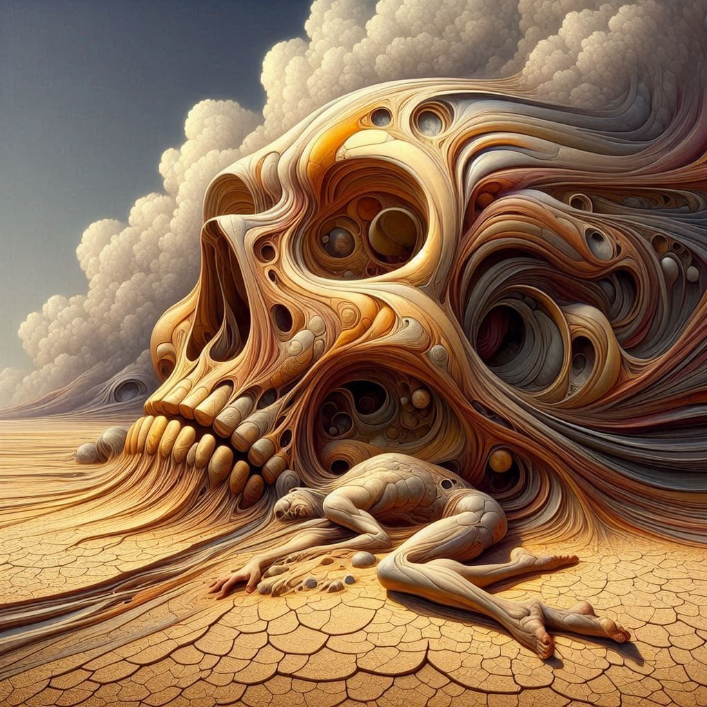 The territory crumbles beneath our feet— the sand still ther...