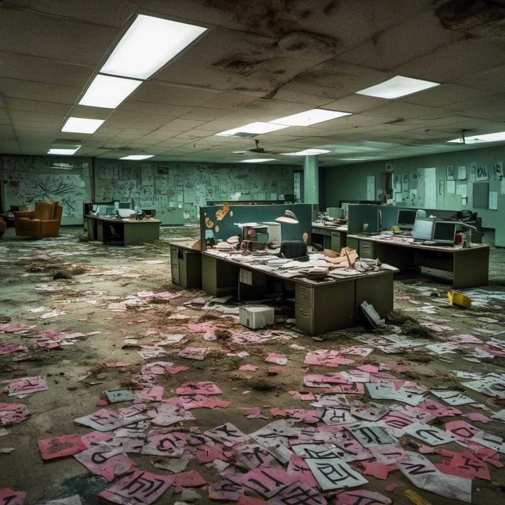 Abandoned Office in Hong Kong (Liminal Test) - AI Generated Artwork ...
