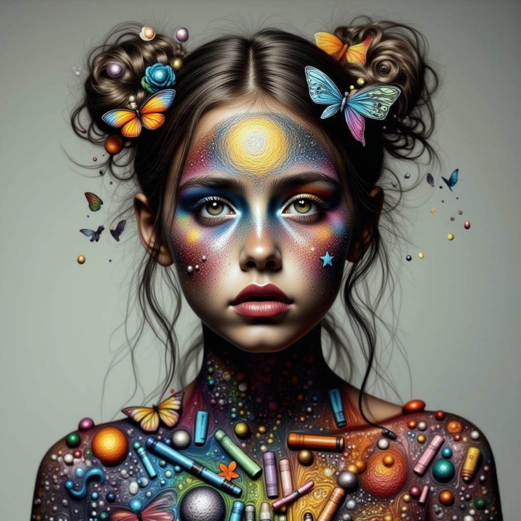 <lora:Mythic Draw:1.0>  Water color, alcohol inks, go fly  on starry night, Van Gogh,Kids Crayon drawings ,surreal child's drawing , rayogra...